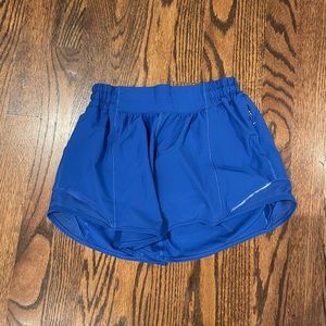 Bright blue hottie hot shorts